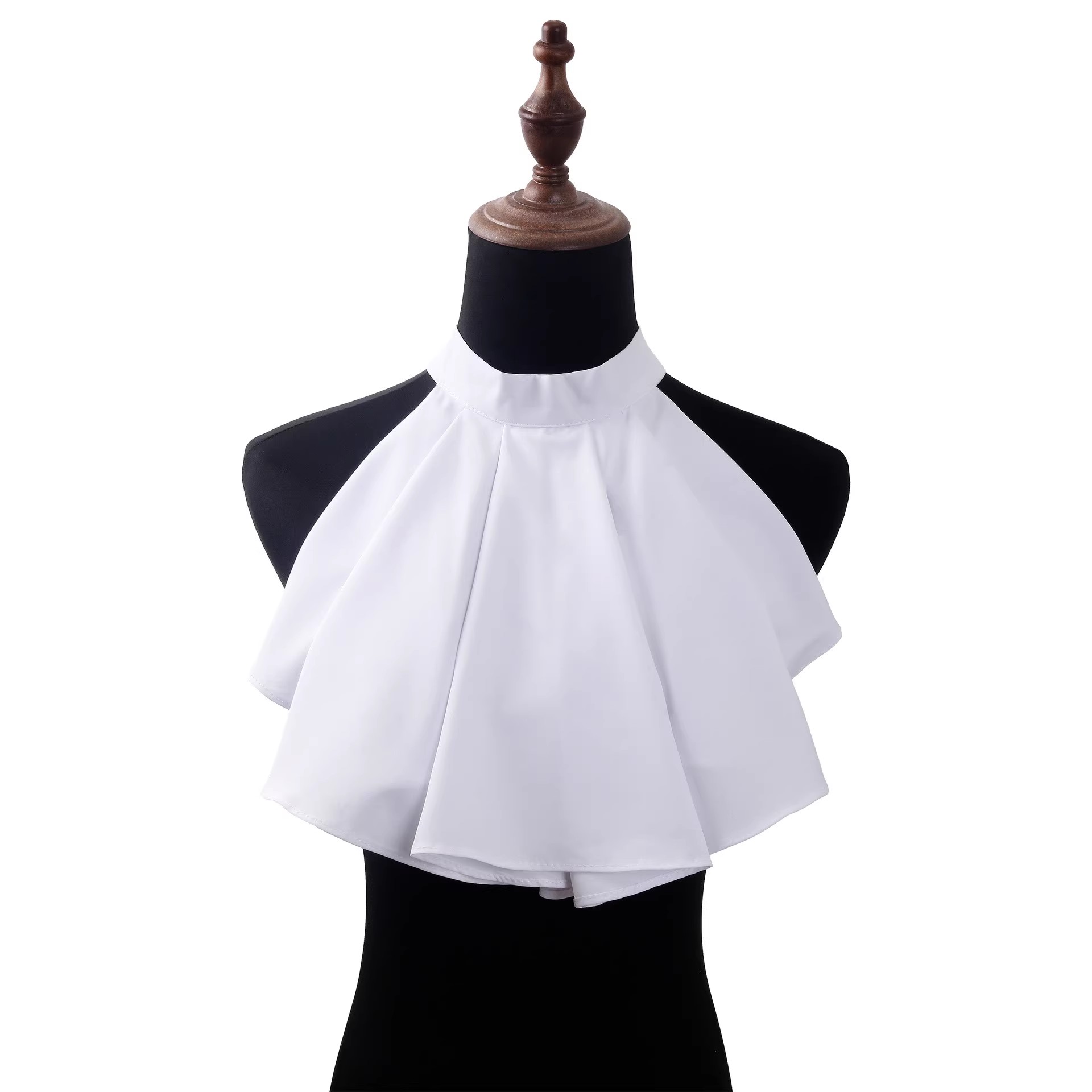 Medieval Men'S Accessories - Victorian Neck Collar Ruffled Lace Jabot