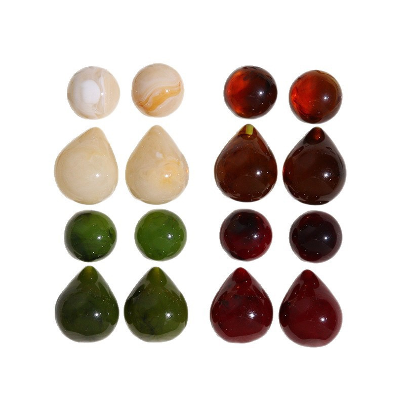 Men Accessories Earrings - Winter style 40pcs/lot color print geometry