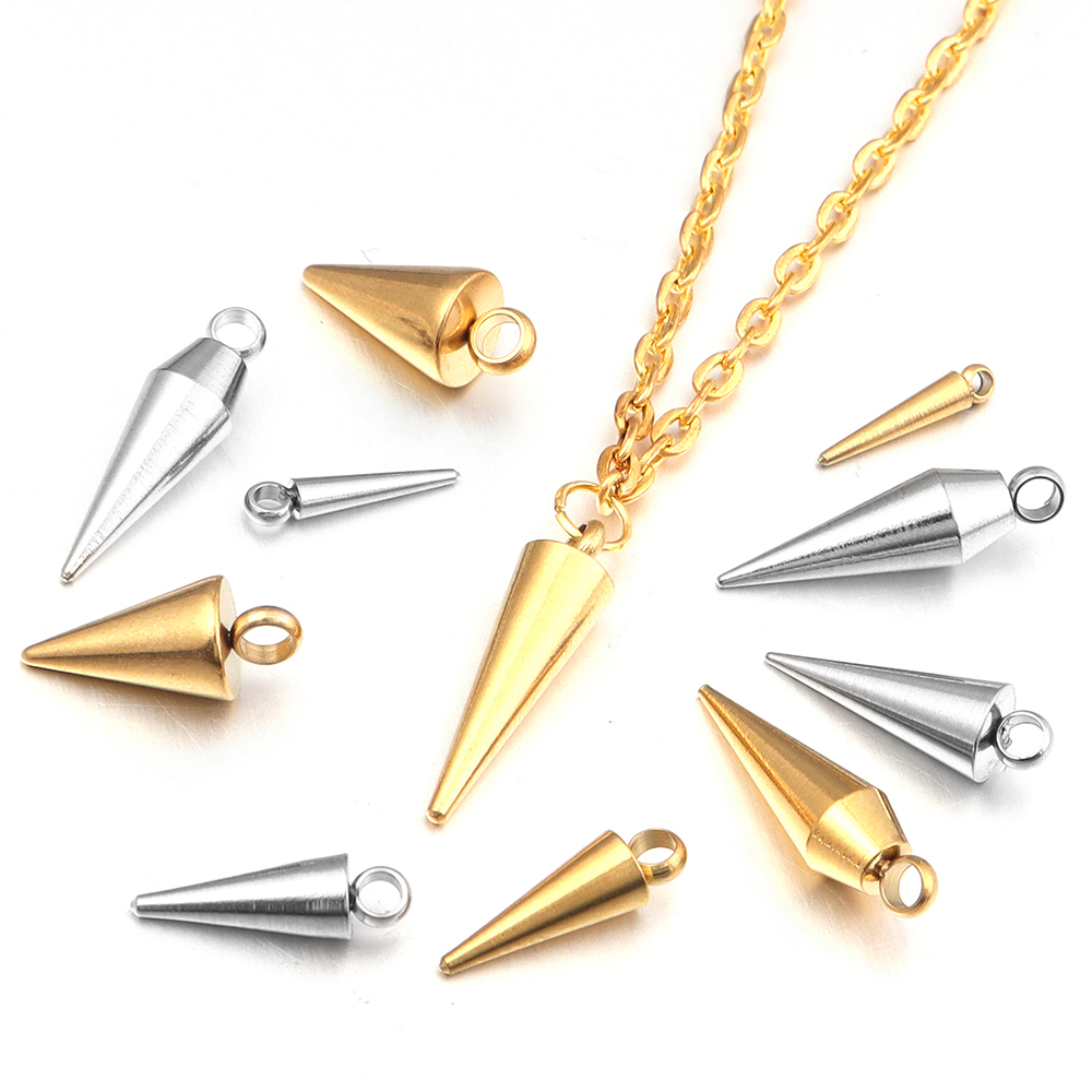 10PCS Stainless Steel Cone Cha - огляд і ціна Men Accessories Earrings