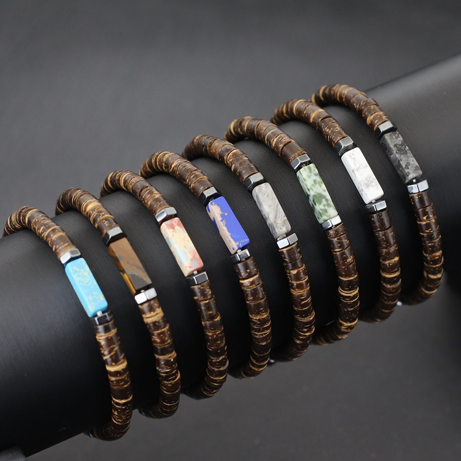 Men Retro 5mm Natural Coconut  - огляд і ціна Men Accessories Amazon