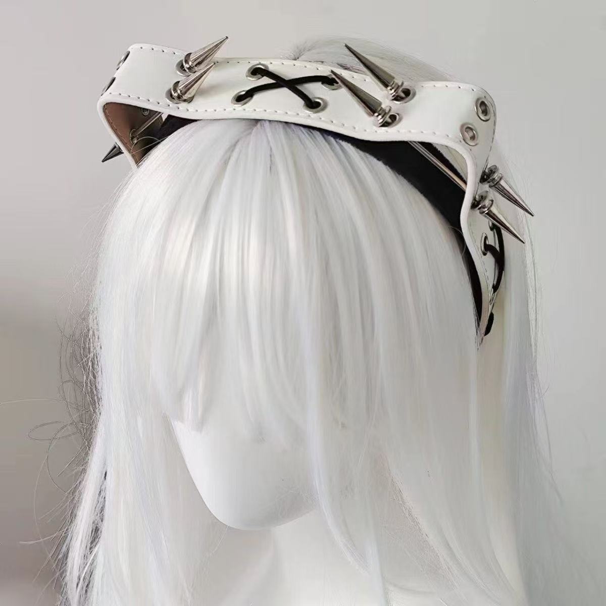 Punk Harajuku Rivet Headband,  - огляд і ціна Men Accessories Earrings
