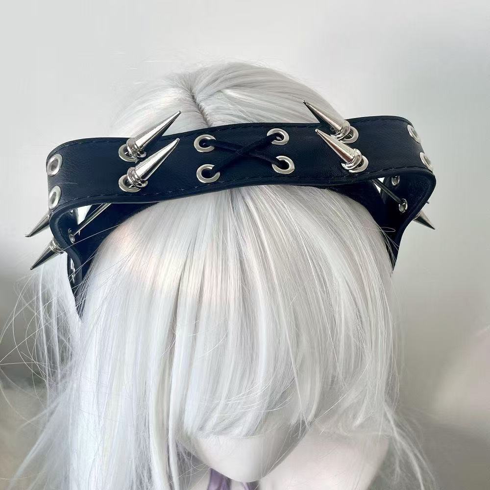 Punk Harajuku Rivet Headband,  - огляд і ціна Men Accessories Earrings