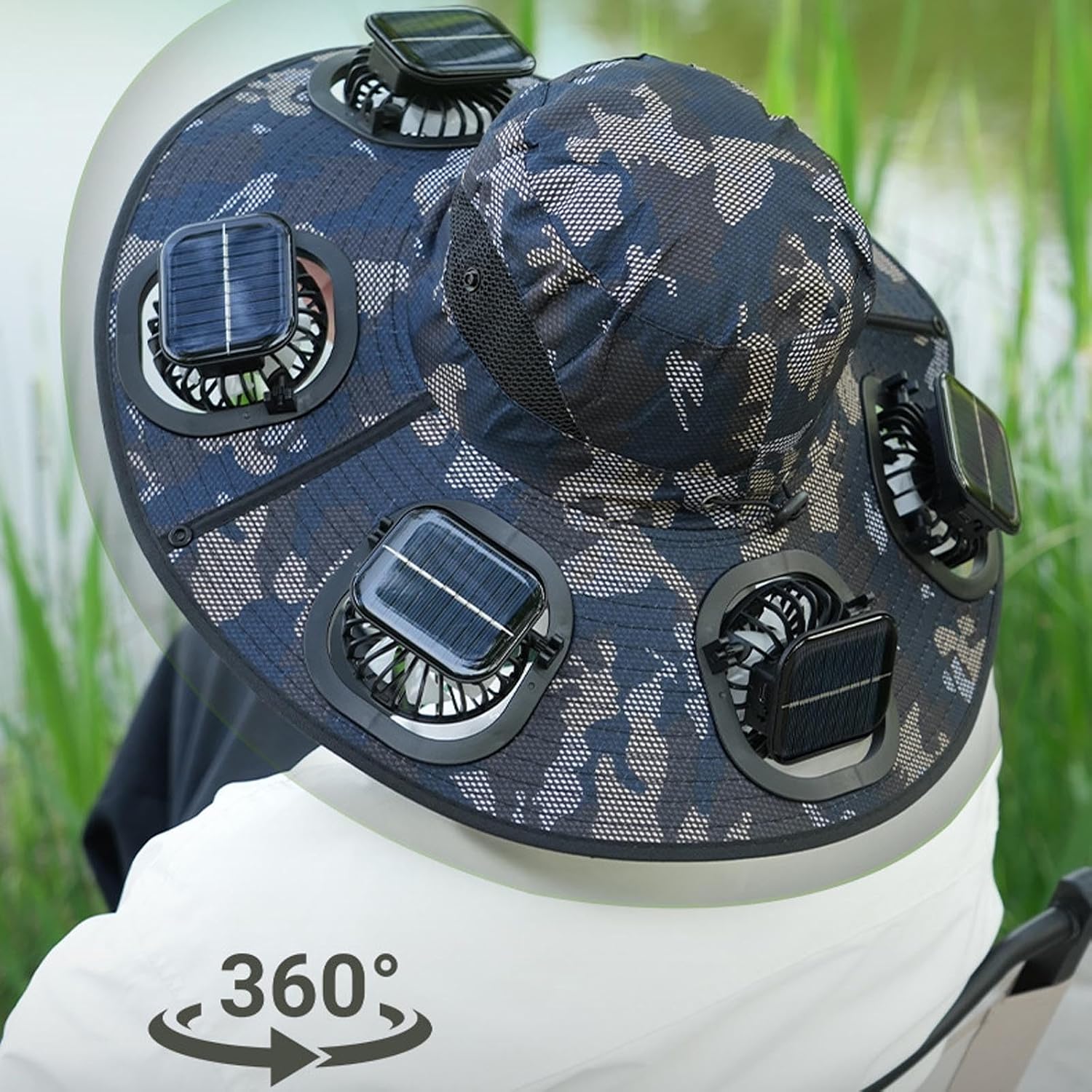 Hot 6 Fans Solar Fan Hat Breat - огляд і ціна Men Accessories H&M