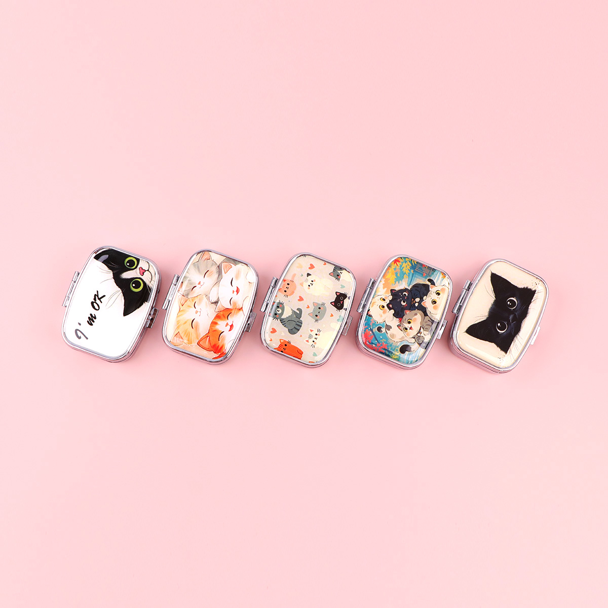 Black Cat Pill Boxes Cartoon A - огляд і ціна Men'S Accessories Drawer Organizer