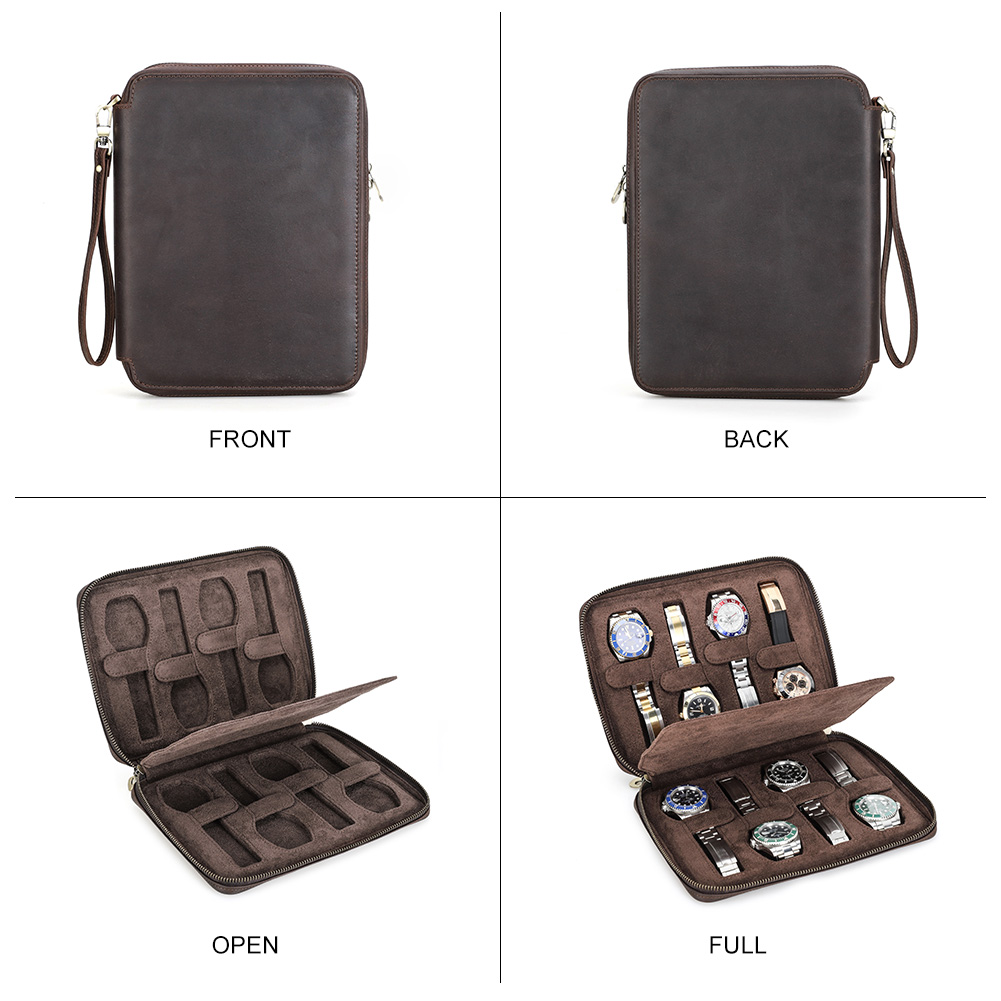 New 2/4/6/8 Slots Genuine Leat - огляд і ціна Men Accessories Organiser