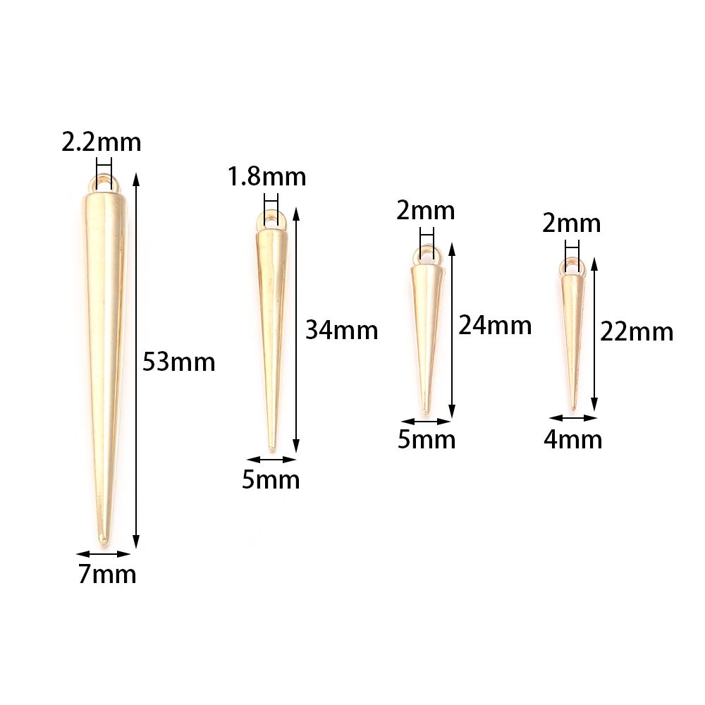 50-200pcs Cone Charms Pendants - огляд і ціна Men Accessories Earrings