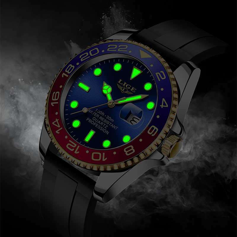 LIGE 2026 New Luxury Men Quart - огляд і ціна Men'S Accessories Display