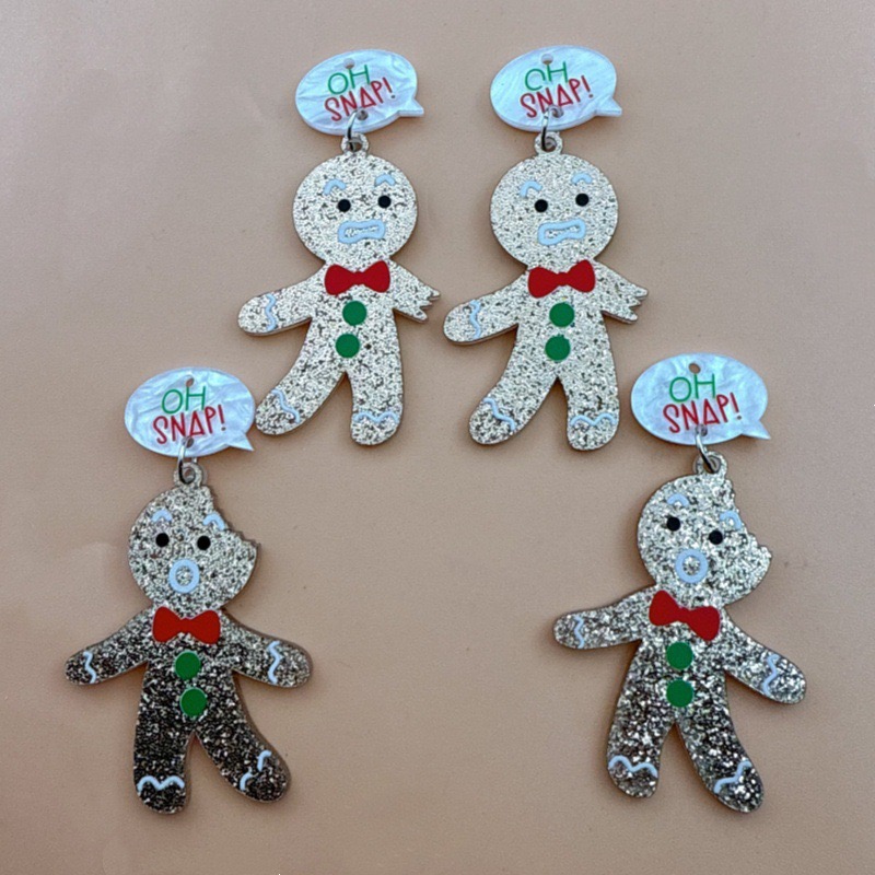 10pcs Cute Christmas Gingerbre - огляд і ціна Men Accessories Earrings