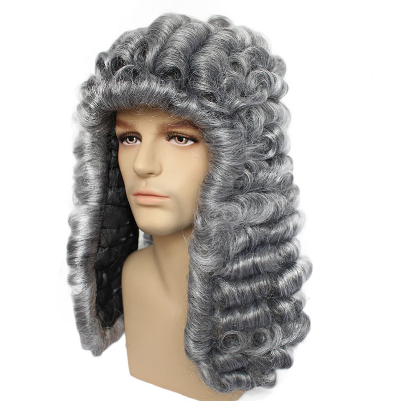 Men Women Long Curly White Big - огляд і ціна Medieval Men'S Accessories