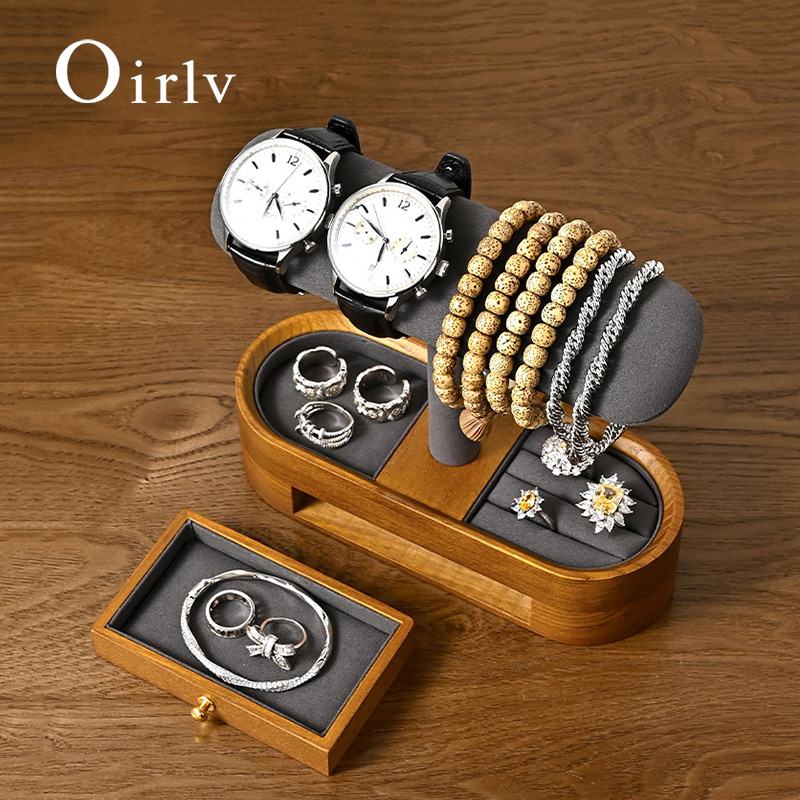 Oirlv Solid Wood Watch Organiz - огляд і ціна Men'S Accessories Drawer Organizer