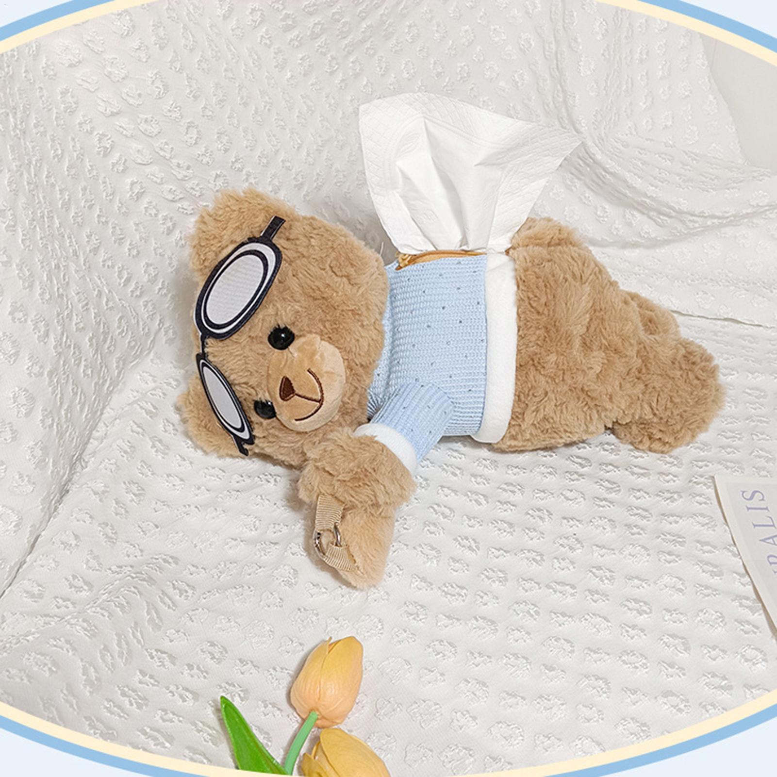 Car Tissue Box Bear Cartoon Ha - огляд і ціна Men Accessories Organiser