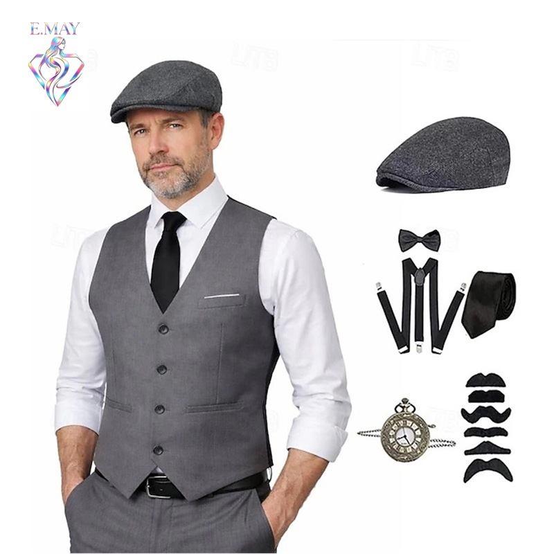 plus size Men 1920s Roaring Ga - огляд і ціна Medieval Men'S Accessories
