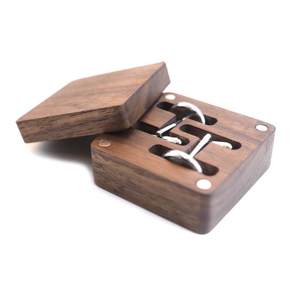 Walnut Cufflink Box Solid Wood - огляд і ціна Men Accessories Organiser