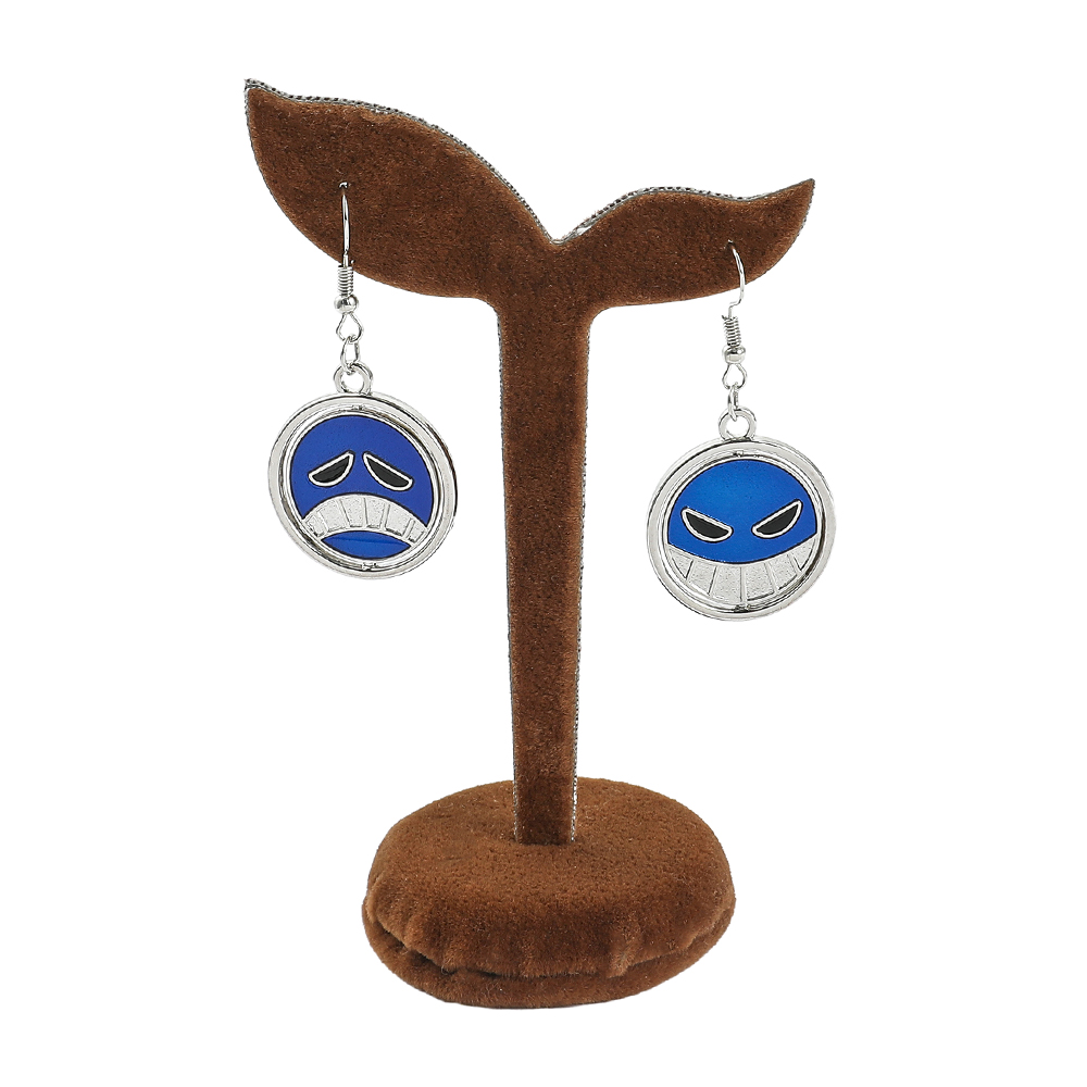 Creative Rotatable Smiling Fac - огляд і ціна Men Accessories Earrings