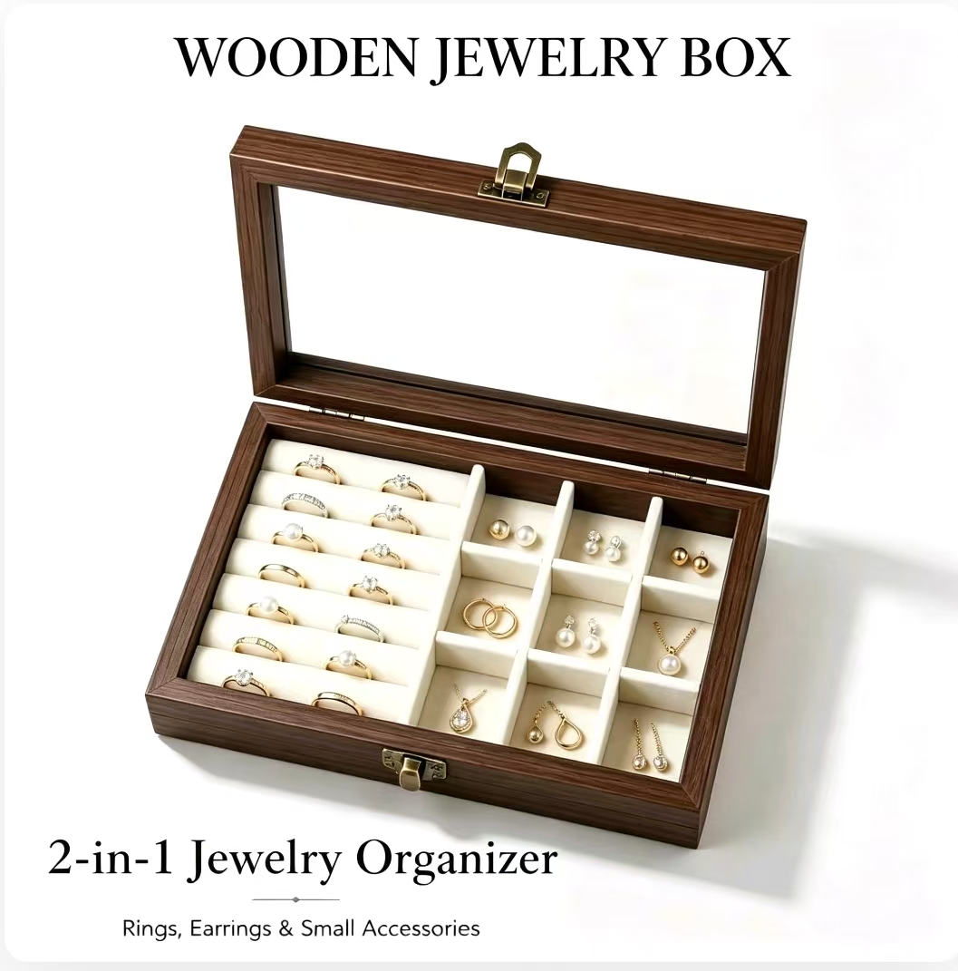 Bedroom Desktop Walnut Pattern - огляд і ціна Men'S Accessories Drawer Organizer