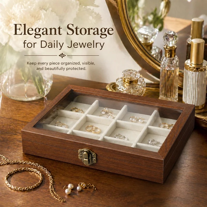 Bedroom Desktop Walnut Pattern - огляд і ціна Men'S Accessories Drawer Organizer