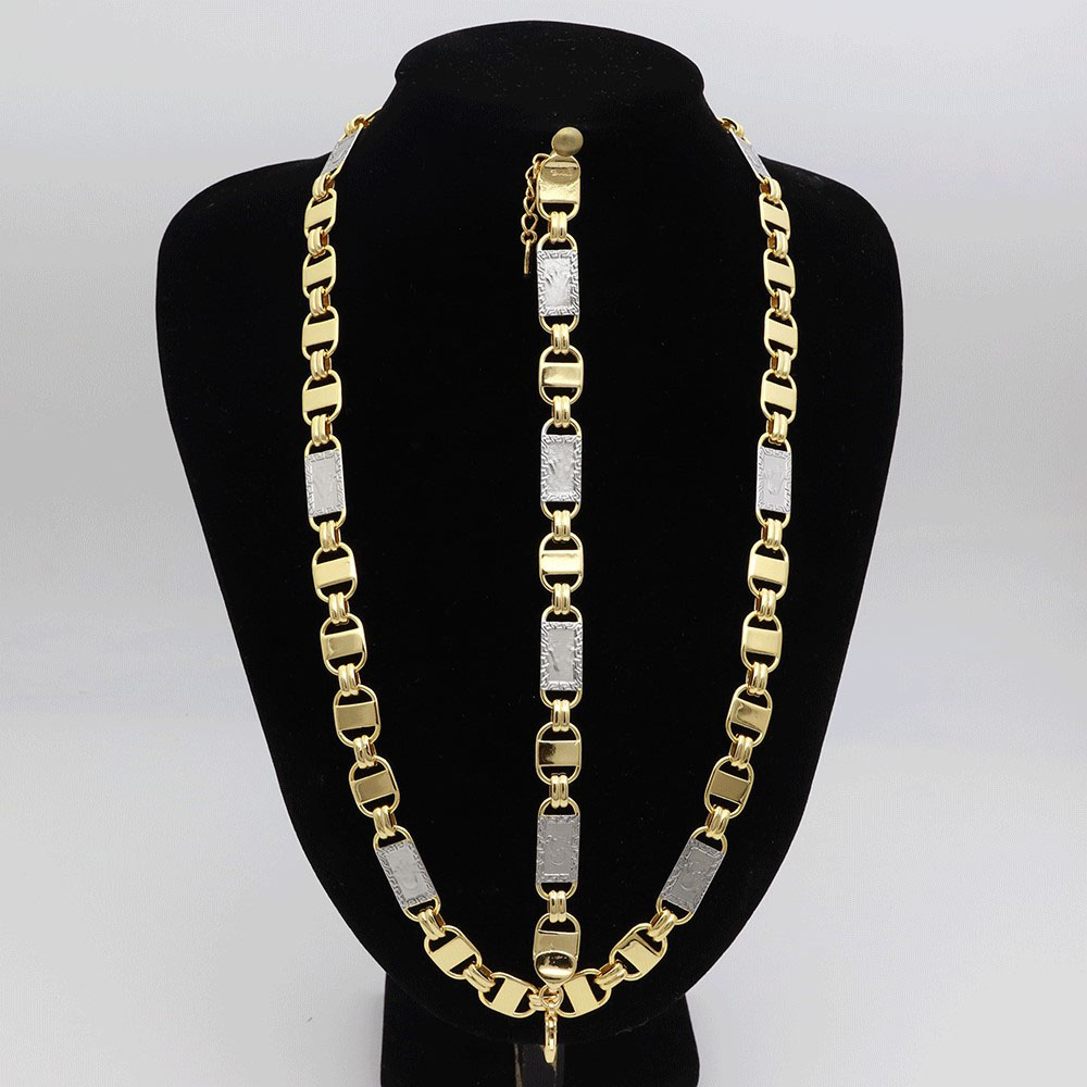 24k Gold-Plated Punk Two Tone  - огляд і ціна Men'S Accessories Dubai