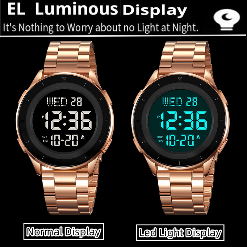 Skmei Dual Time Zone LED Digit - огляд і ціна Men'S Accessories Display