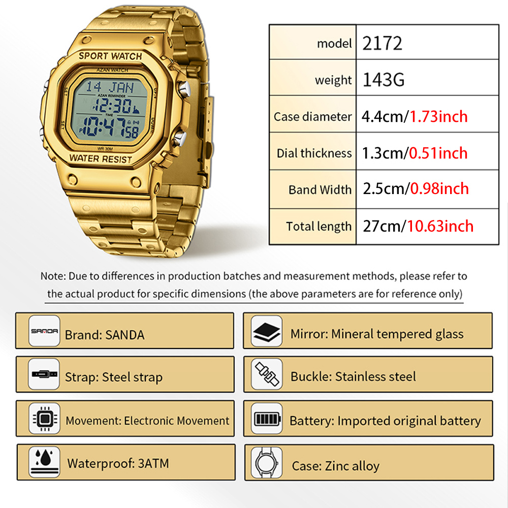 SANDA Original Men Watch Water - огляд і ціна Men'S Accessories Display