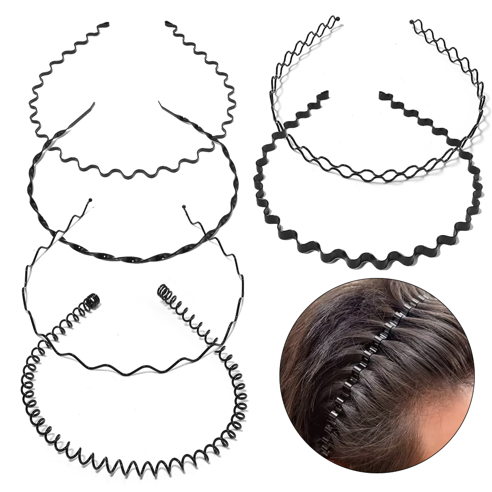 6pcs Fashion Metal Hair Band B - огляд і ціна Men Accessories Earrings